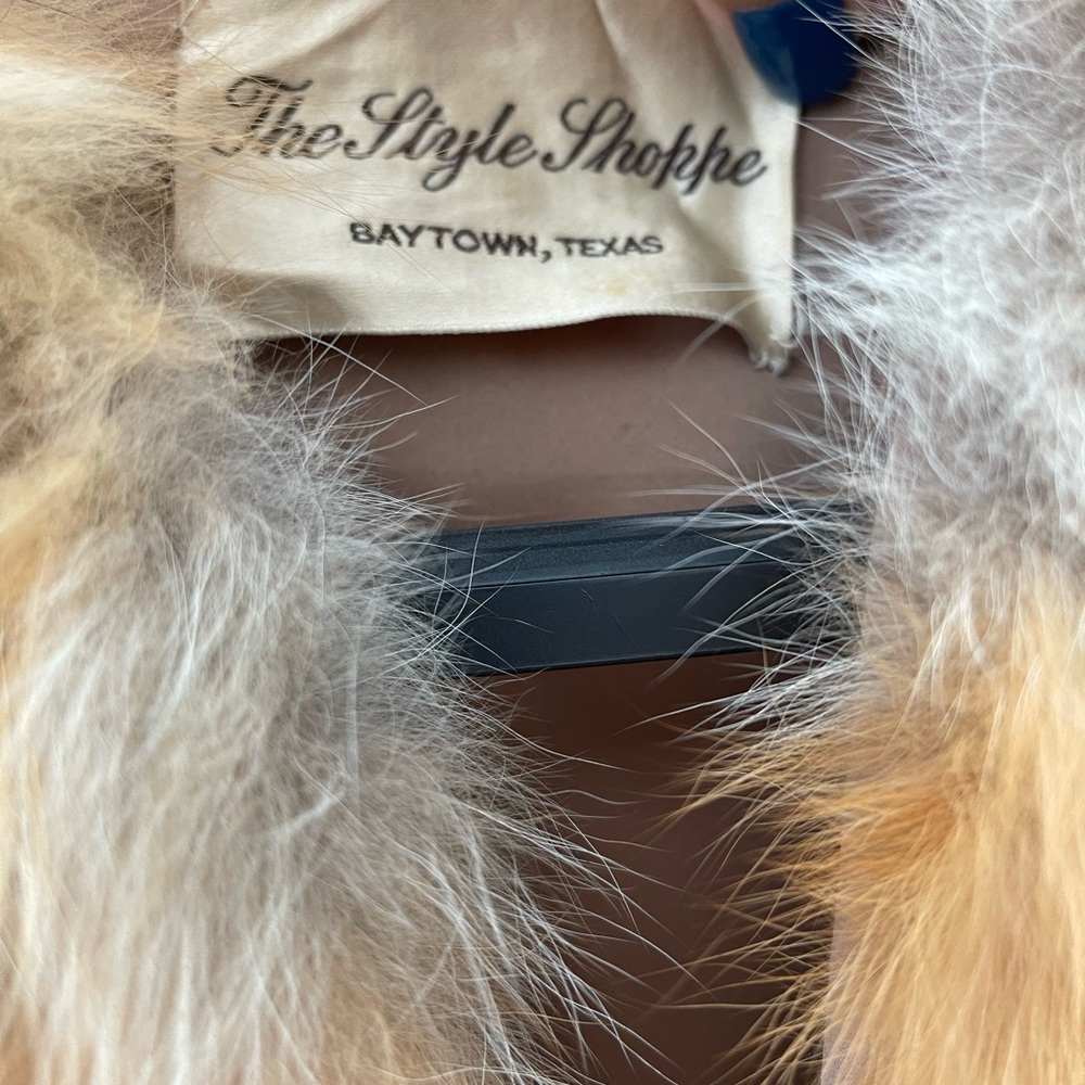 Red fox fur coat